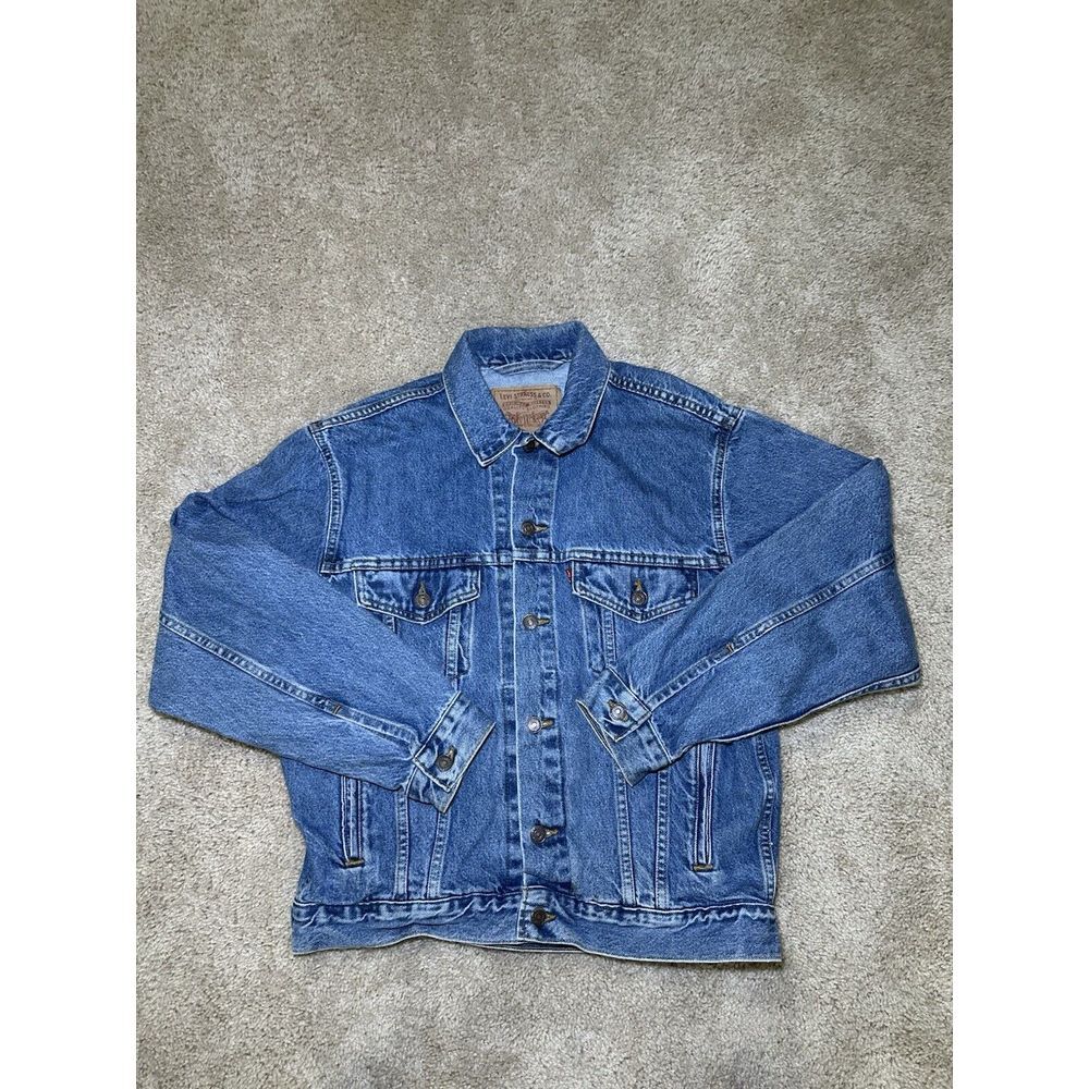 Vintage Levis Relaxed Trucker Jacket Men's Small Blue Jean Denim 70507 0389